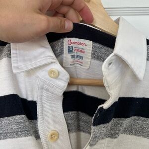 Todd Snyder White and Black Striped Shirt